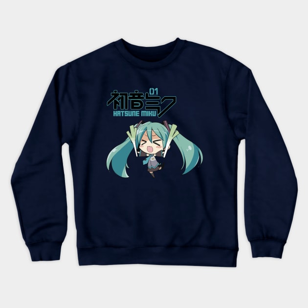 MikuChan Crewneck Sweatshirt by Koburastyle